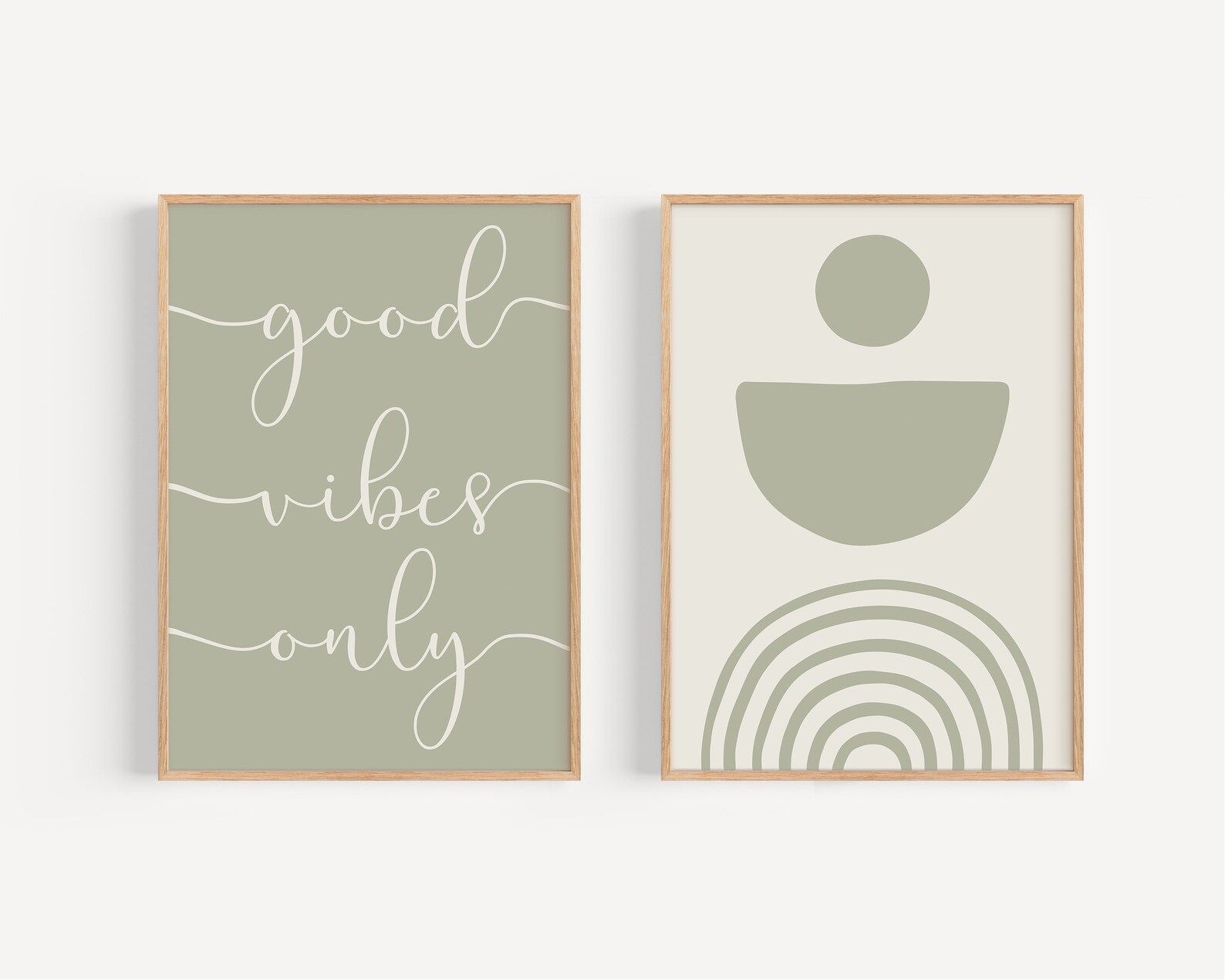 Green Gallery Wall Set Sage Green Decor Floral Wall Art Etsy UK