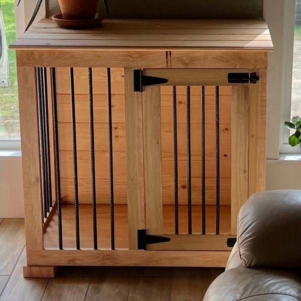 Wood Dog Crate Etsy