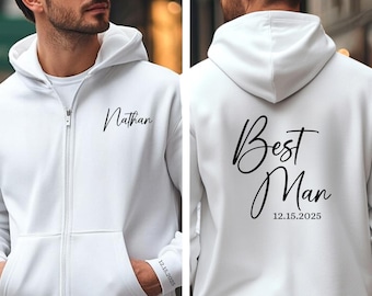 Bachelor Party Zip Up Hoodies, Groom & Groomsmen Shirts, Groom Zip Up Hoodie, Groomsmen Proposal, Groomsmen Zip Up Hoodies, Best Man Gift