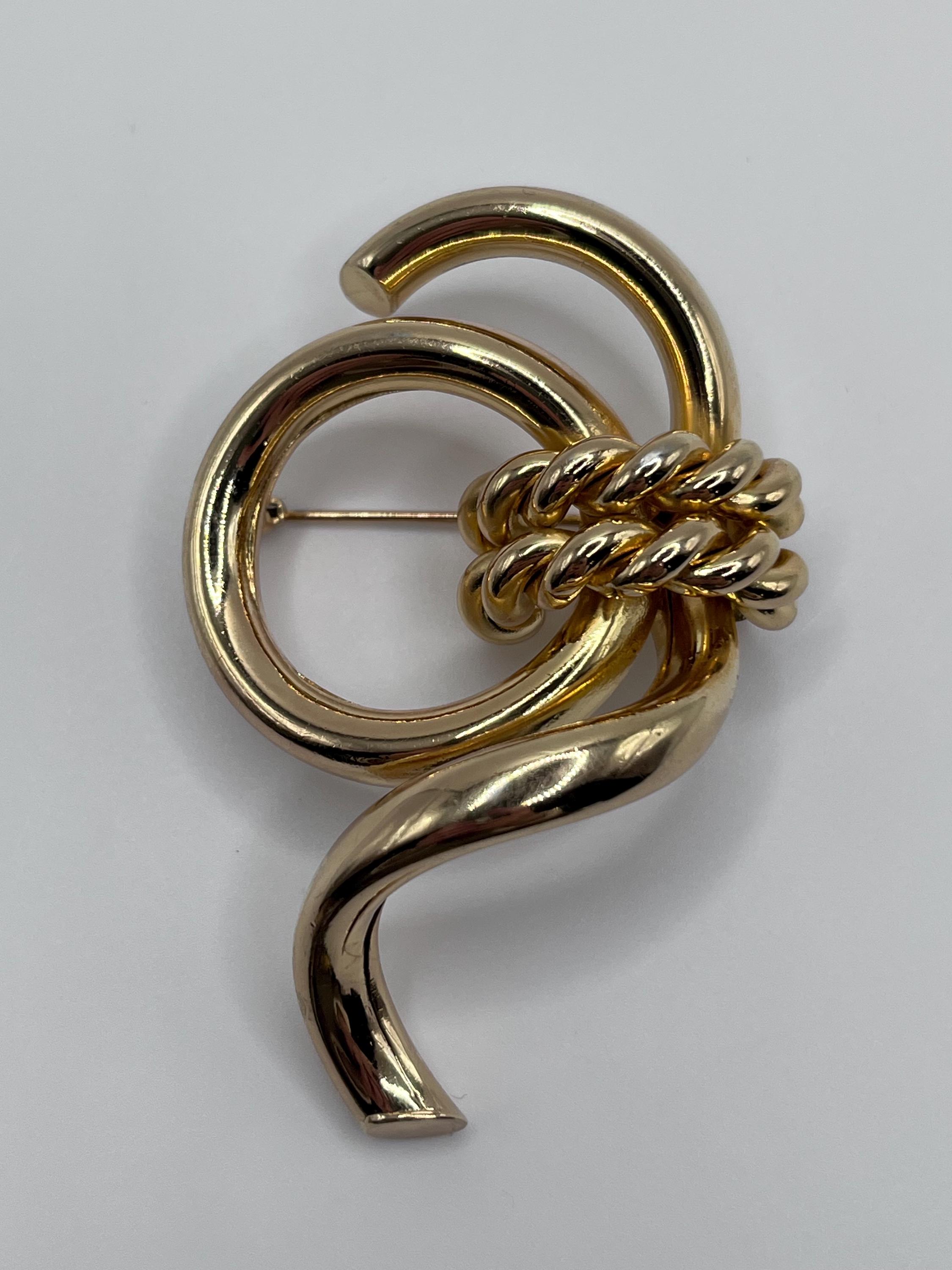 ピンブローチ　Chr Dior  Germany Christain Dior Goldtone Rhinestone FROG Pin Brooch Signed