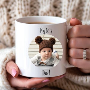 Personalized Picture Coffee Mug Custom Fathers Day Coffee Mug With Picture Birthday Gift For New Dad  Kids Gift For Dad Custom Gift For Him