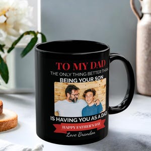 Personalized Fathers Day Gift For New Dad Custom Photo Mug For Husband From Kids Gift For Dad Personalized Present Fathers Day Gift For Him