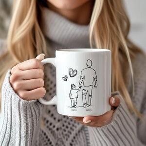 Personalized Fathers Day Gift For New Dad Custom Name Mug For Husband From Kids Gift For Dad Personalized Present Fathers Day Gift For Him
