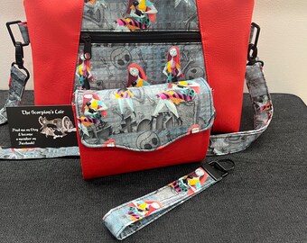 Conjunto de bolso bandolera y mini clutch Sally