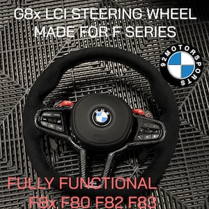 G8X LCI Style Carbon Fiber Steering Wheel for BMW F Series