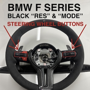 BMW F Series Black Steering Wheel Buttons: OEM+ Upgrade