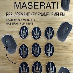 Maserati Quattroporte GranTurismo GranCabrio Replacement Key Emblem M139 M145