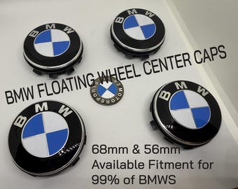 BMW Floating Wheel Center Cap Set 68mm & 56mm E/F/G SERIES e9x f8x g8x g20 f30