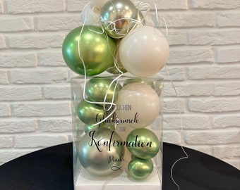 Geschenk zur Kommunion oder Konfirmation - Geldgeschenk - Für Junge oder Mädchen - Geschenkbox - Ballon - DIY