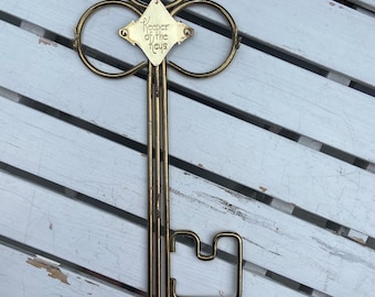 Brass Keeper Of The Keys Vintage Wall Decor