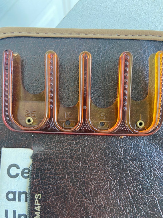Vintage Leather Sun Visor Travel Wallet - image 6