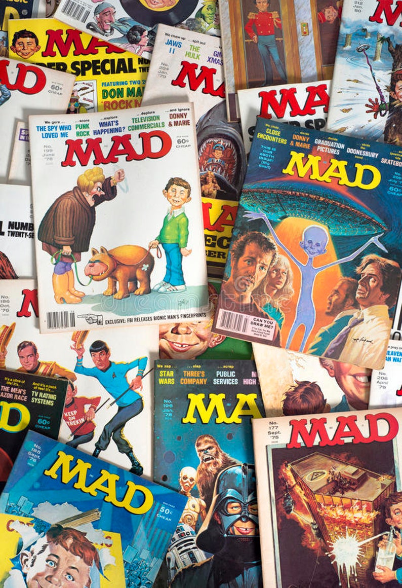 MAD Magazine Collection all Issues From 01 to 200 Etsy