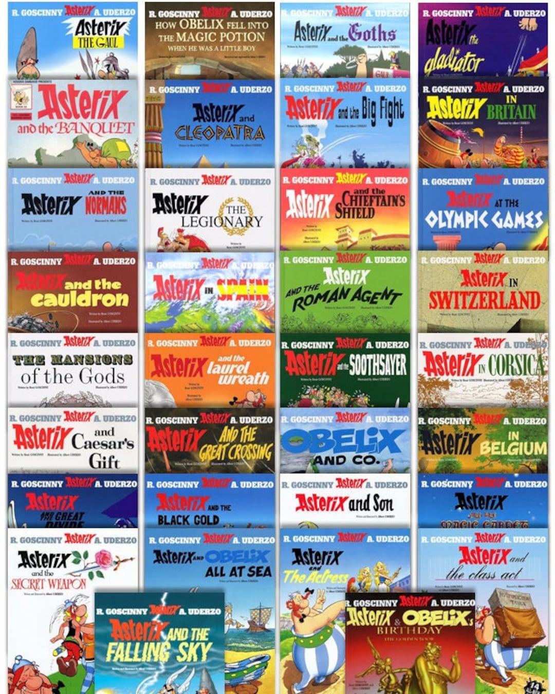 Asterix Complete Collection of the Classic Asterix Books english - Etsy