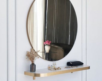 Round mirror, Bathroom mirror,Vanity mirror,Modern mirror, Mirror,Home decor, Wall decor ,wall design