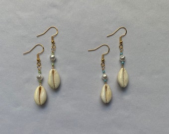 shell dangle earrings