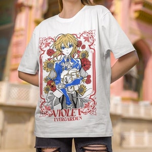 Unisex Violet Evergarden Anime T-Shirt, Manga Waifu Shirt