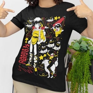 Unisex Ranma Saotome Anime T-Shirt, Genma Panda Manga Shirt