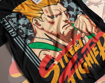 Guile Comic Street Fighting Premium Unisex T-shirt