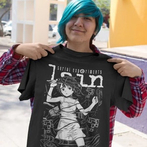 Serial Experiments Lain T Shirt, Science Fiction Anime Graphic Tee Men & Women, Anime Shirt, Anime Gift