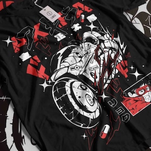 Camiseta unisex Akira Anime, camisa manga retro
