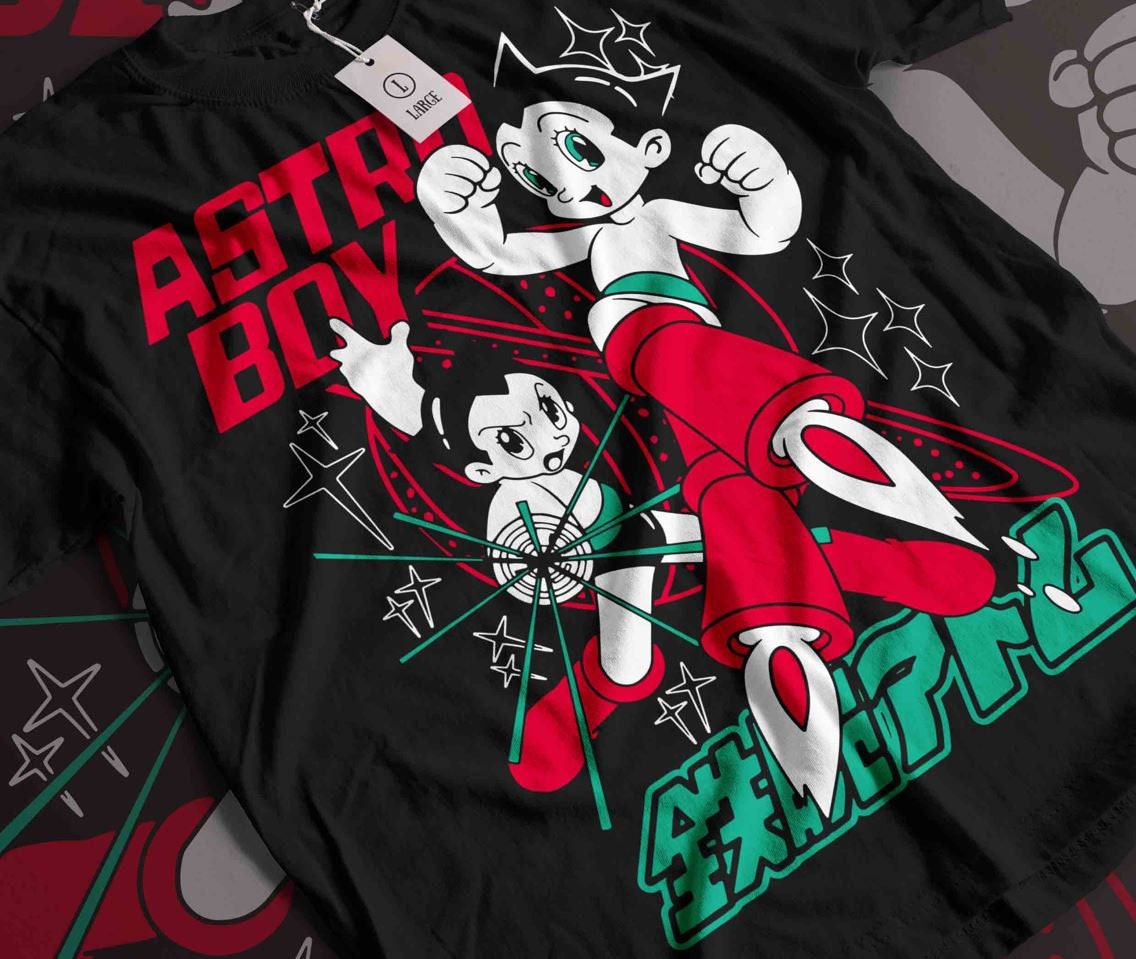 travis scott Astro Boy short-sleeved Print Tshirts 男女兼用