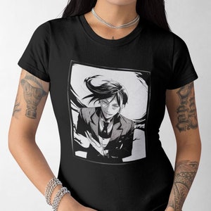 Unisex, Black Butler Shirt, Sebastian T-Shirt, Kuroshitsuji, Toboso Yana, Sebastian, Japanese, Anime Gift, Vintage, Grunge, Gothic