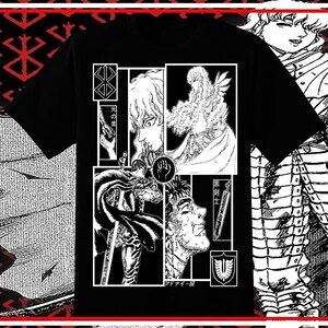 アニメヴィンテージスペシャルユニセックスTシャツ、アニメマンガシャツ、アニメシャツ、黒い剣士、スカルナイト、グラフィックアニメTシャツ、マンガシャツ、日本