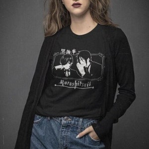 Unisex, Black Butler Shirt, Sebastian T-Shirt, Kuroshitsuji, Toboso Yana, Sebastian, Japanese, Anime Gift, Vintage, Grunge, Gothic