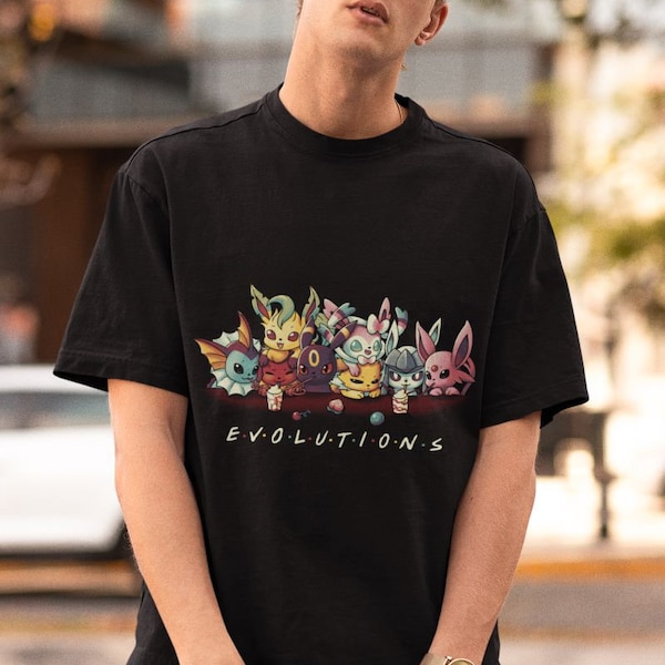 Evolution Poke tee! Perfect for a Gift, Present, Holiday, Birthday! Japanese Anime