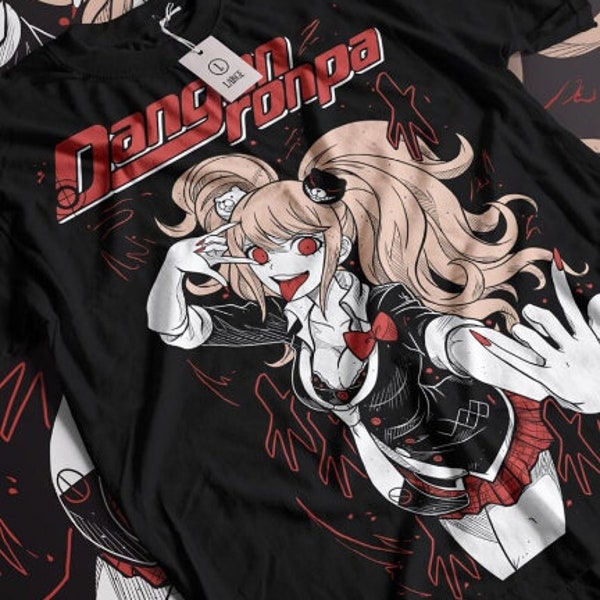 Junko Enoshima, Danganronpa, Anime Tee, Funny Shirt, Girls, Nagito Komaeda Gundam Tanaka Danganronpa Aesthetic Vaporwave Video Game Otaku