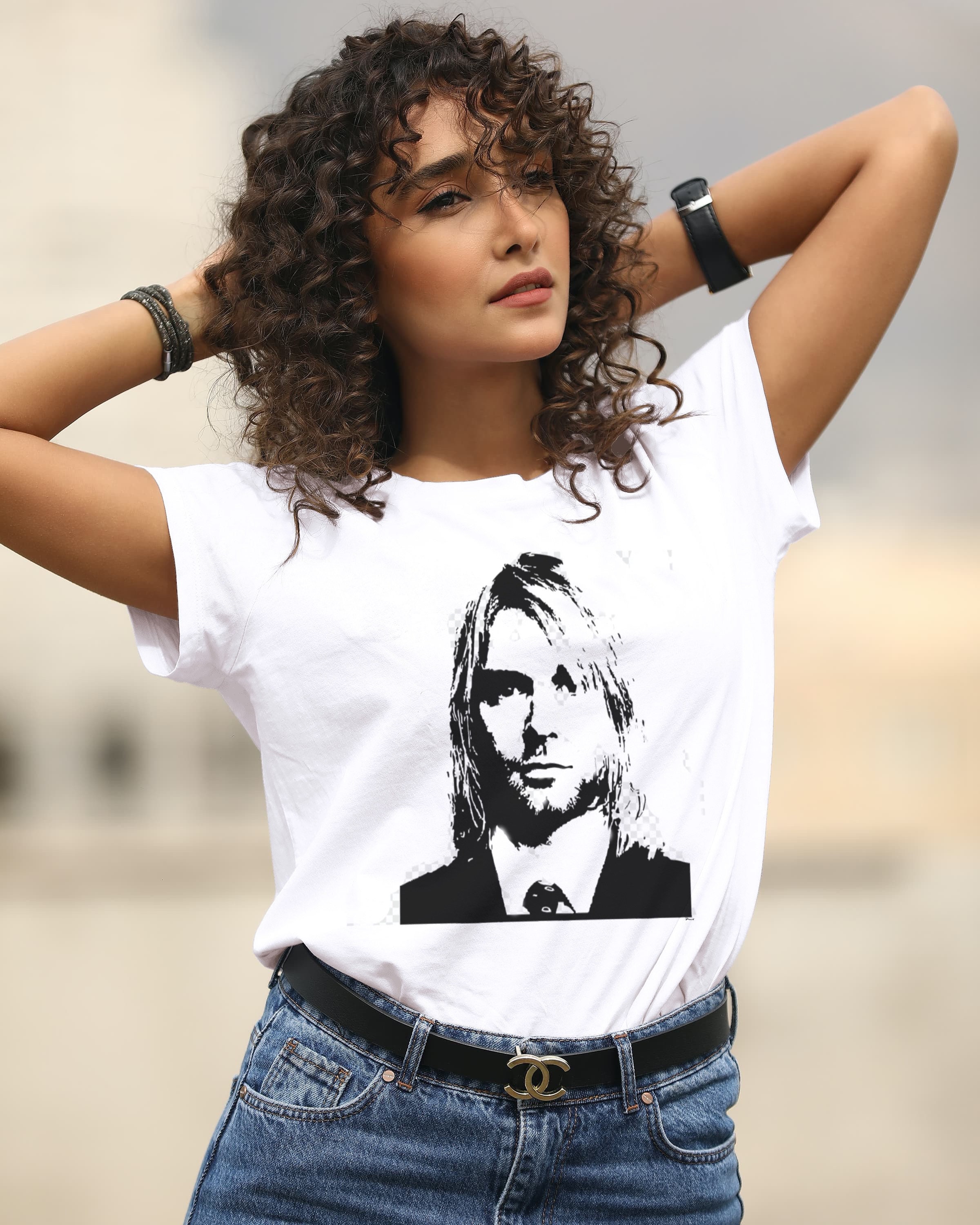 Discover Kurt Cobain Gesicht Nirvana T-Shirt