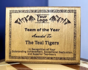 Personalized Wood Award - Ideal for Gifts, Sports, and Memorabilia
