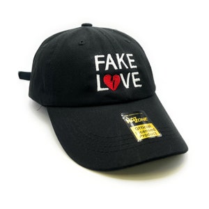 Fake Love Dad Hat (Black)