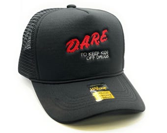 DARE Mesh Trucker Hat Snapback (Black)