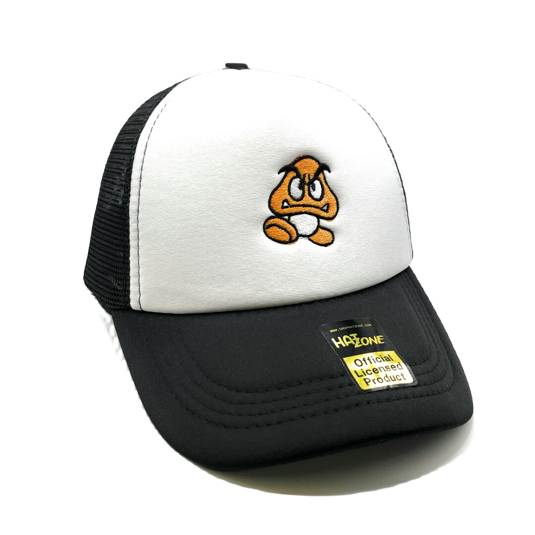 Goomba Mesh Trucker Hat Snapback white/black - Etsy