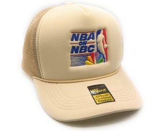 Vintage Basketball Mesh Trucker Hat Snapback (Khaki)
