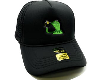 None of my Business Mesh Trucker Hat Snapback (Black)
