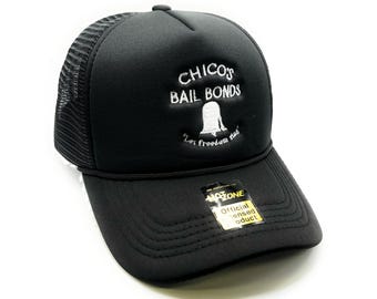 Chicos Bail Bonds Bad News Bears Mesh Trucker Hat Snapback (Black)