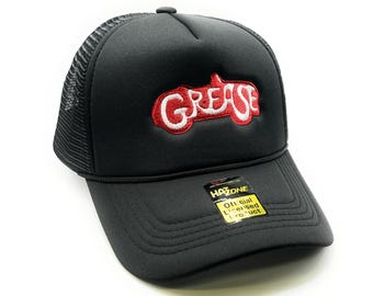 Grease Mesh Trucker Hat Snapback (Black)