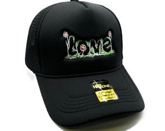 Love Roses Mesh Trucker Hat Snapback (Black)