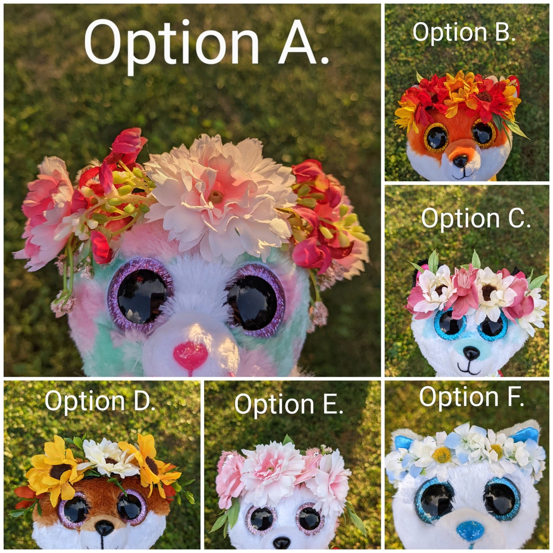 Cute Flower Crown Headbands Custom Made for Beanie Boos Etsy Ireland