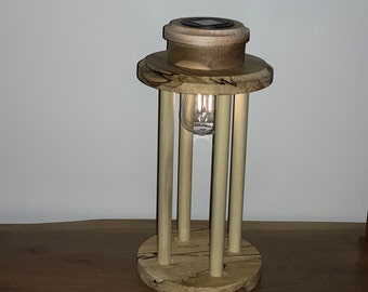 Solid wood solar lanterns