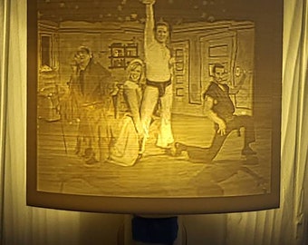 3D-geprint nachtlampje - dag man - nacht man - frank reynolds- gag cadeau - grappig cadeau - danny - altijd zonnig - devito - licht - custom - decor