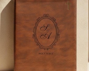 Engraved Keepsake Christian Wedding Gift NIV Bible Guest book Alternative Personalized Family Bible Gift for Couple Anniversary Gift Idea