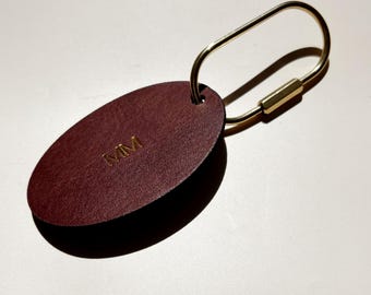 Personalized Groomsmen Gift Genuine Leather Keychain Wedding Party Gift for Groom and Best Man Keyring for Father of the Groom Keychain Gift