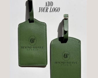Personalized Corporate Gift Favor Bulk Luggage Bag Tag Engraved Company Logo Gift for Traveling Team Event Promo Gift for Public Relations