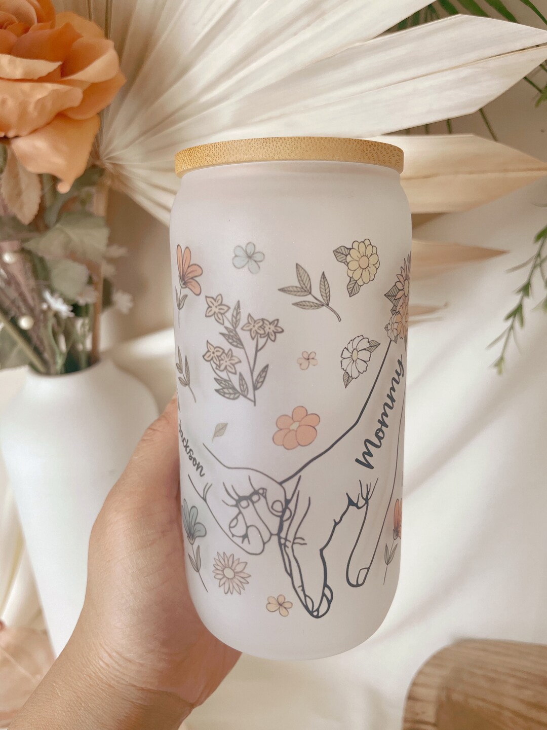 Personalized Mom Gift With Kids Name Personalized Mothers Day Gift Idea ...