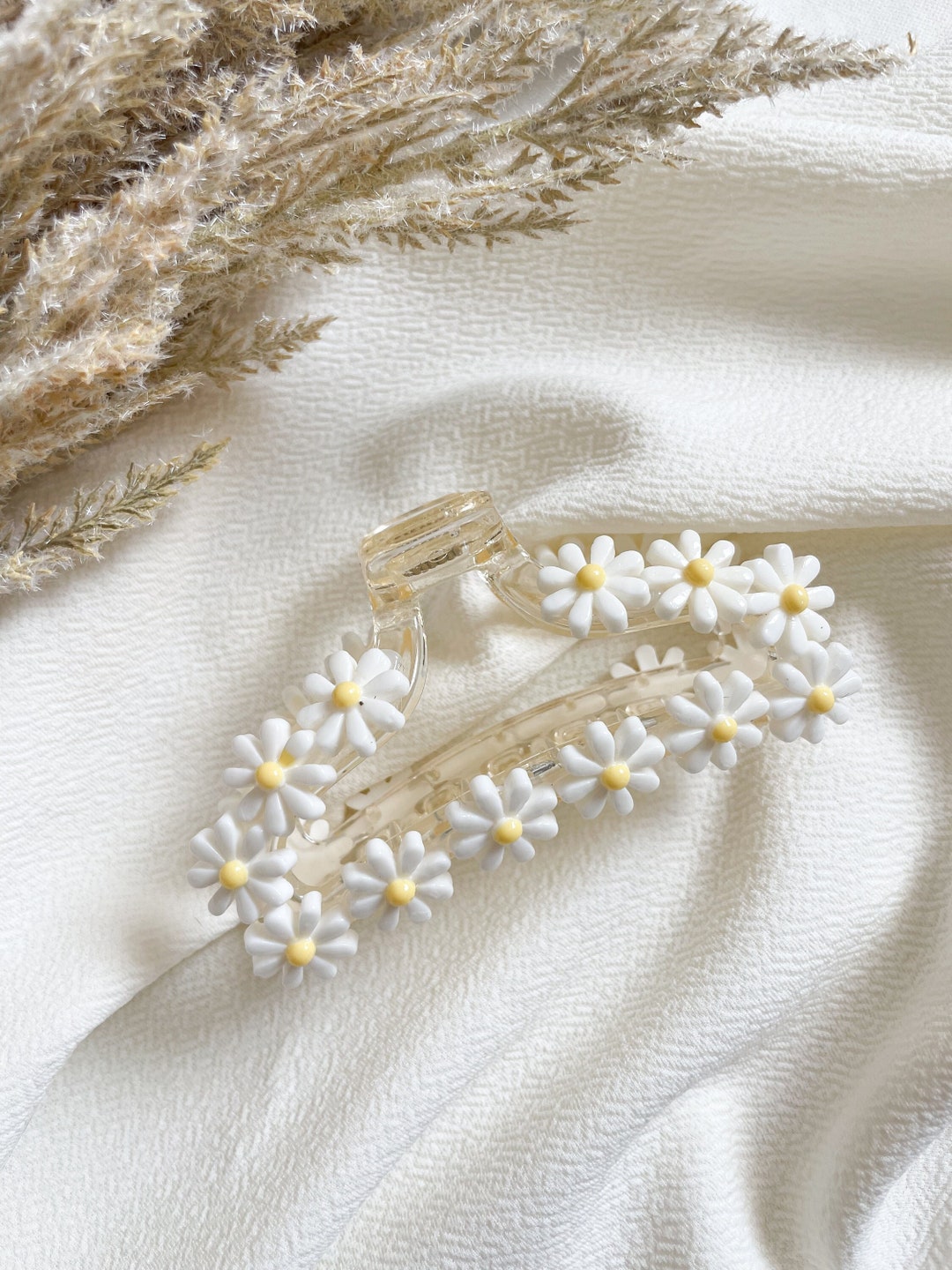 Flower Retro Daisy Hair Claw Clip Accessories for Wedding Etsy