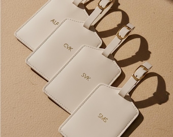 Personalized Luggage Tag Suitcase Bag Tag Gift for Vacation Travel Embossed Monogram Family Matching Carry-on Duffel Bag Name Tag for Team