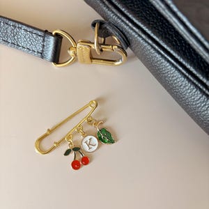 Personalized Cherry Purse Hand Bag Charm for Purse Keychain Shes the Cherry On Top Custom Purse Coquette Bag Charm Bag Accessory for Her